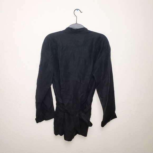 Wilfred Black Mandarin Collar Belted Jacket - Picture 7 of 9